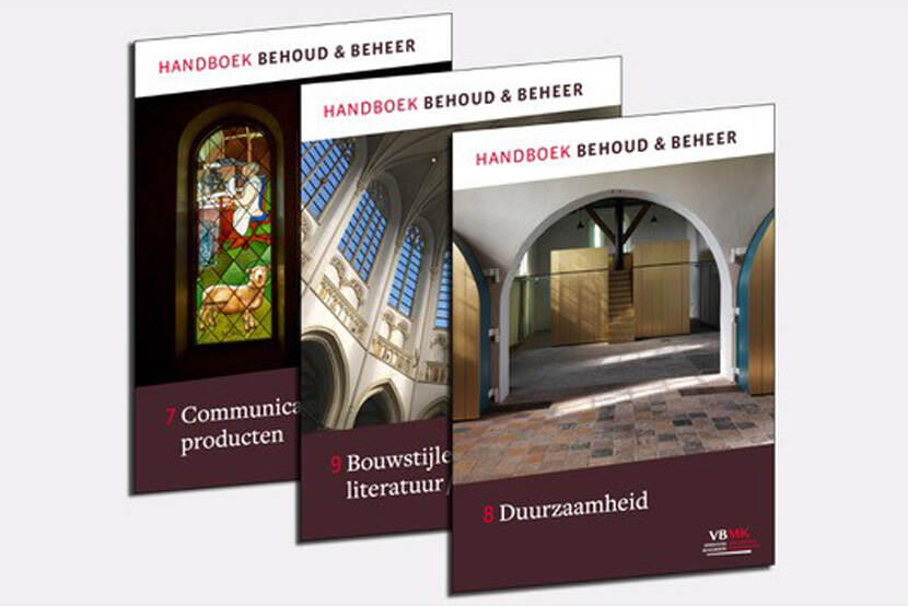 Product shot van het nieuwe VBMK-handboeken behoud en beheer